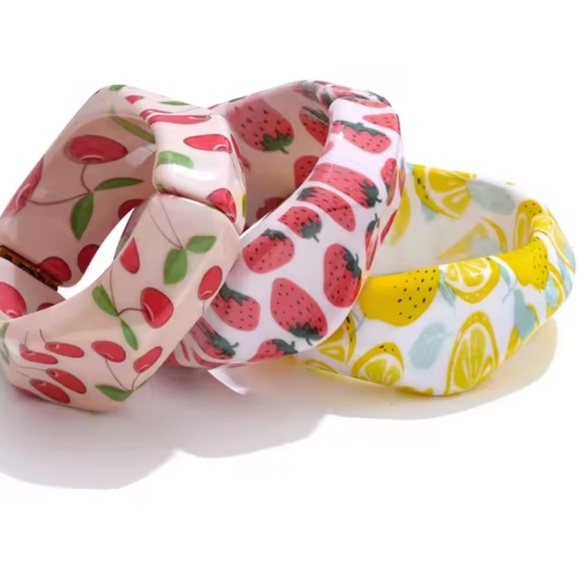 Anthropologie Jewelry - Cherry 🍒 Colorful Fruit Pattern women Bracelets